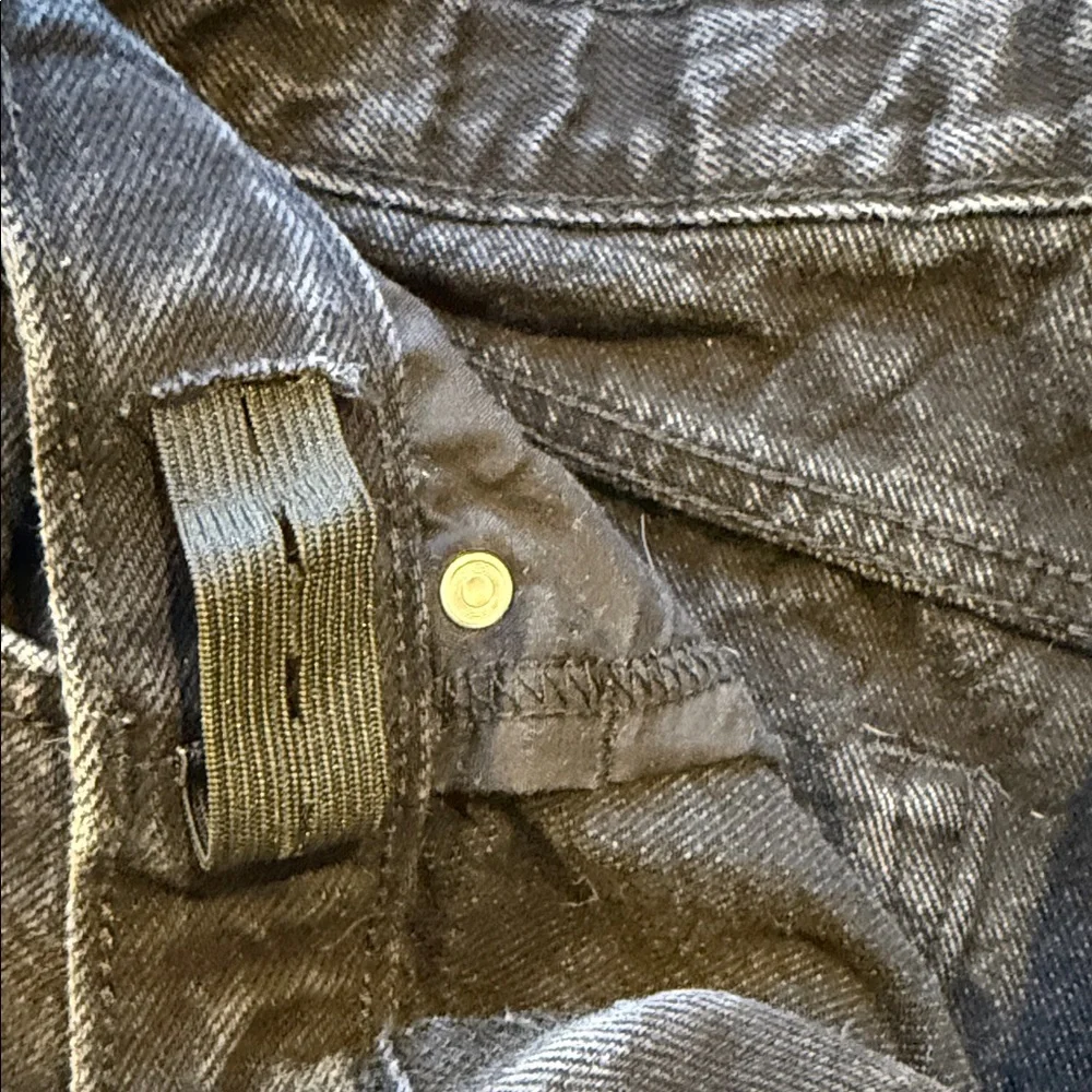 Old Navy Girls 14 Black High-Rise Denim Shorts